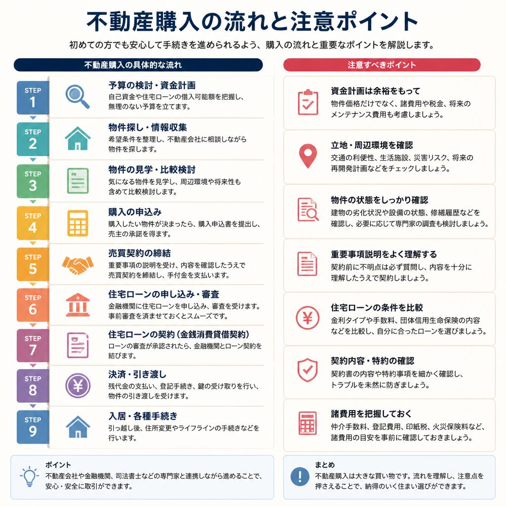 購入の流れと注意点