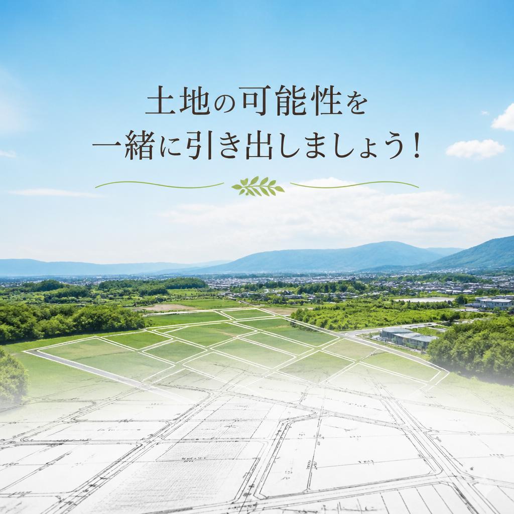 土地の可能性を一緒に引き出しましょう！