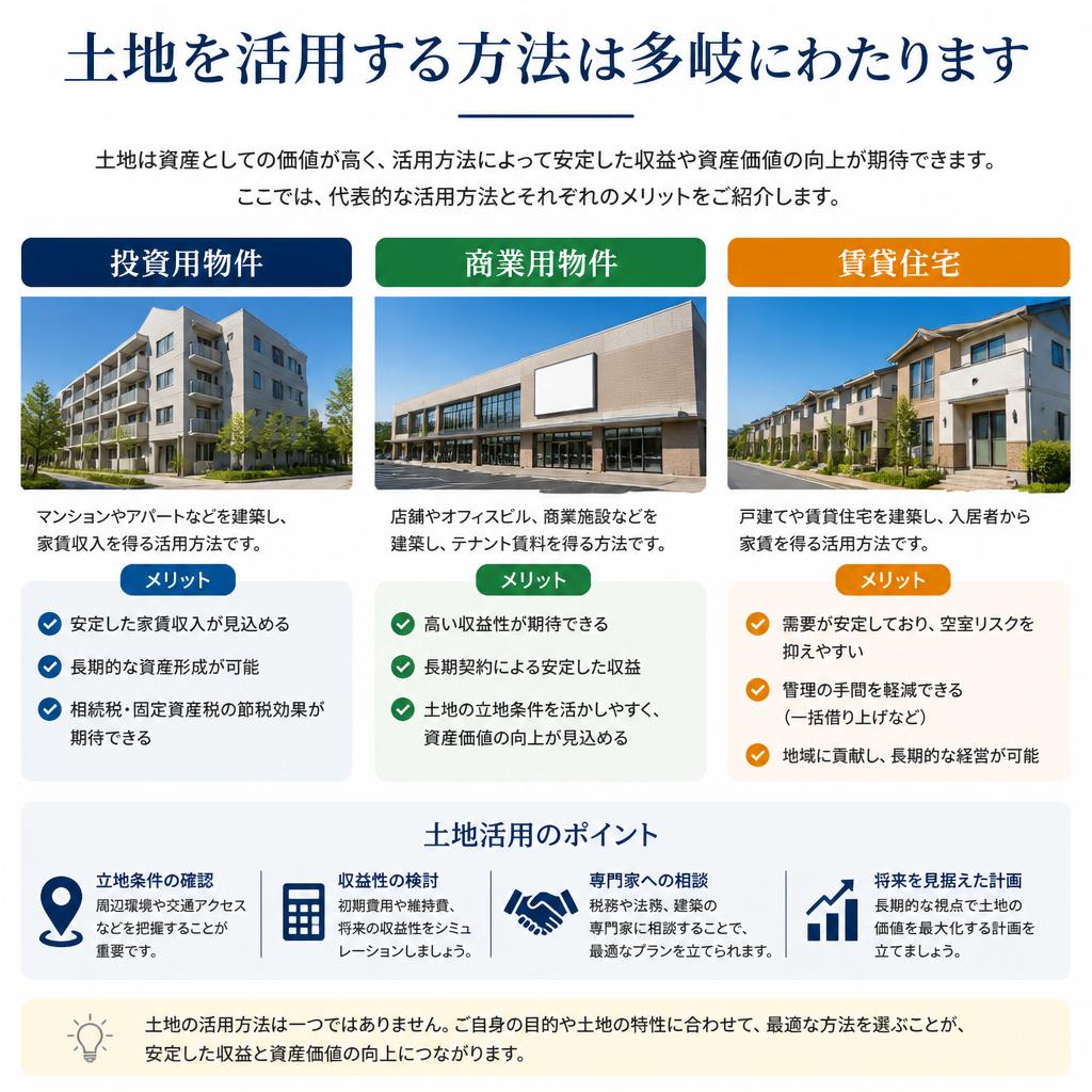 多様な土地活用の方法