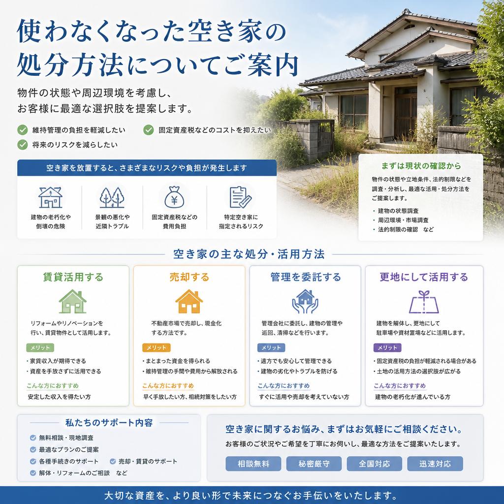 2. 空き家の処分について