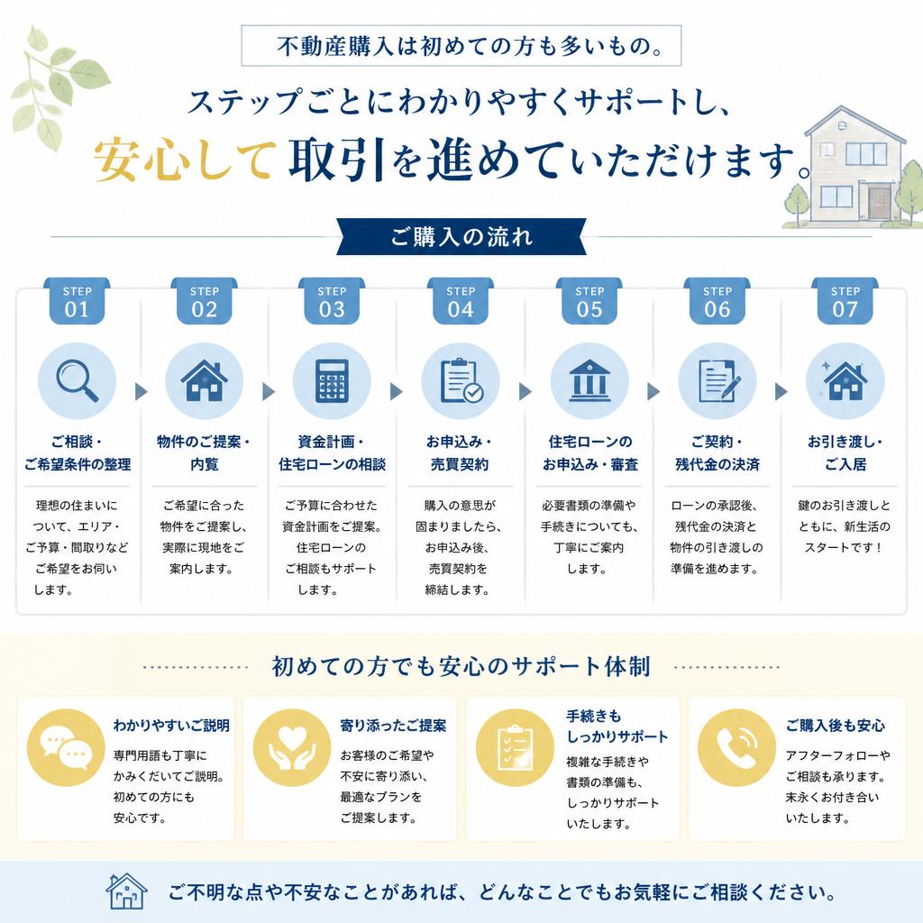購入プロセスを徹底サポート