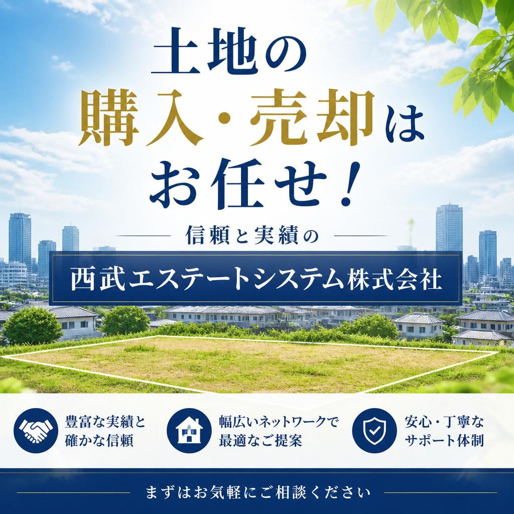 土地の購入・売却はお任せ！信頼と実績の西武エステートシステム株式会社