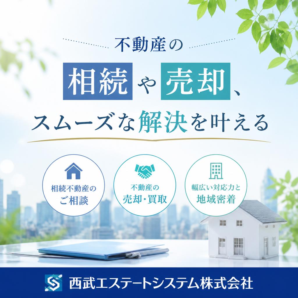 不動産の相続や売却、スムーズな解決を叶える西武エステートシステム株式会社
