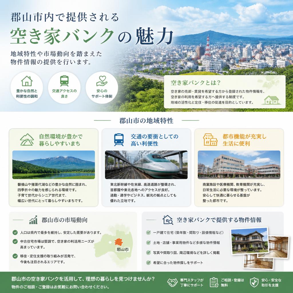 郡山市の空き家バンクの魅力