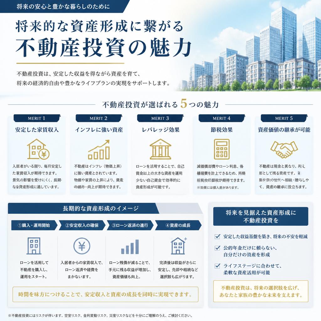 不動産投資のメリット
