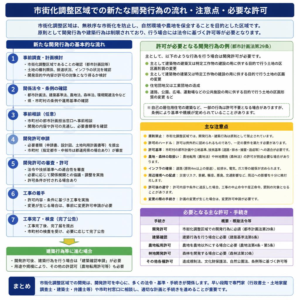 開発行為の流れと注意点