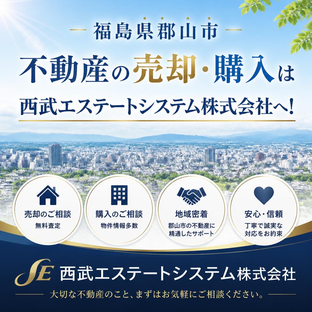 福島県郡山市　不動産の売却・購入は西武エステートシステム株式会社へ！