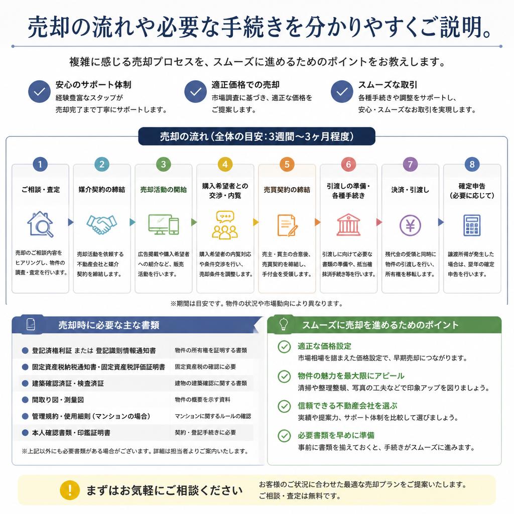 土地の売却手続きについて