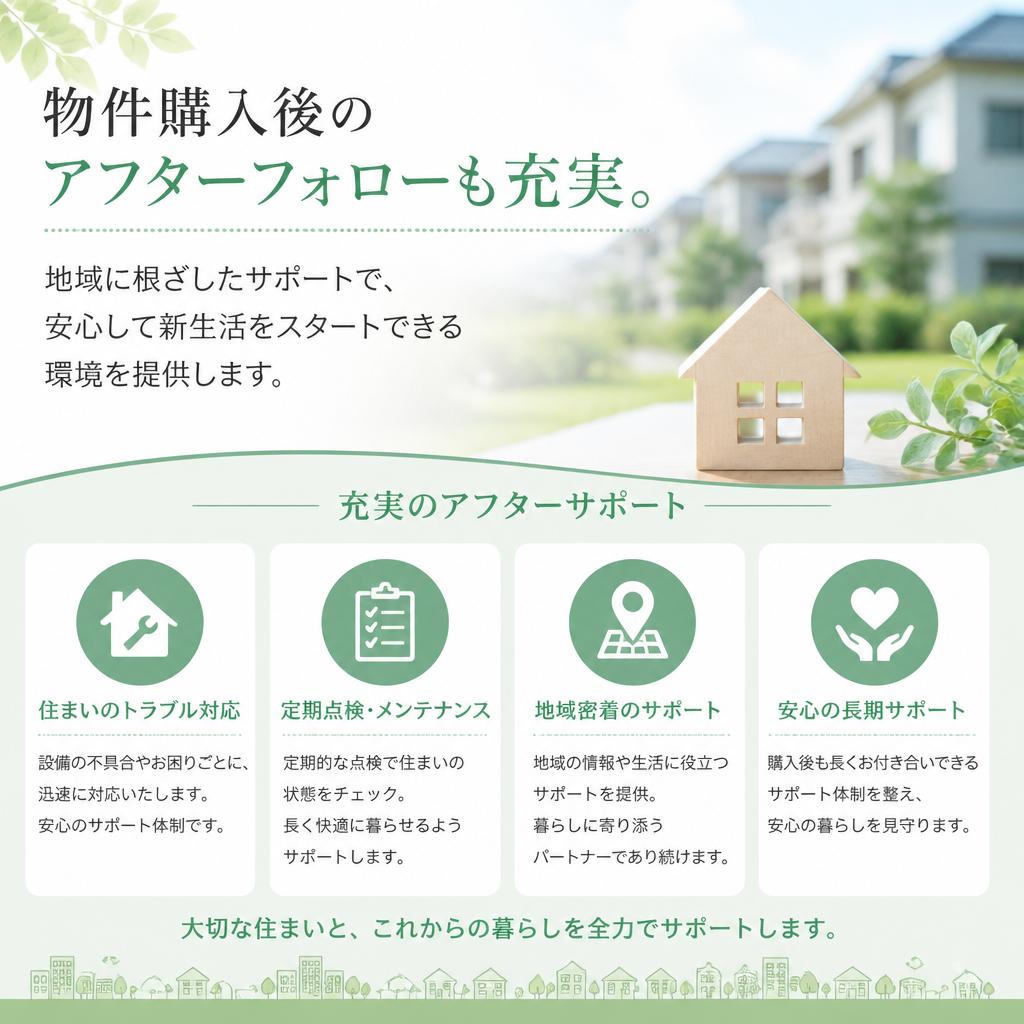 購入後も続くサポート体制