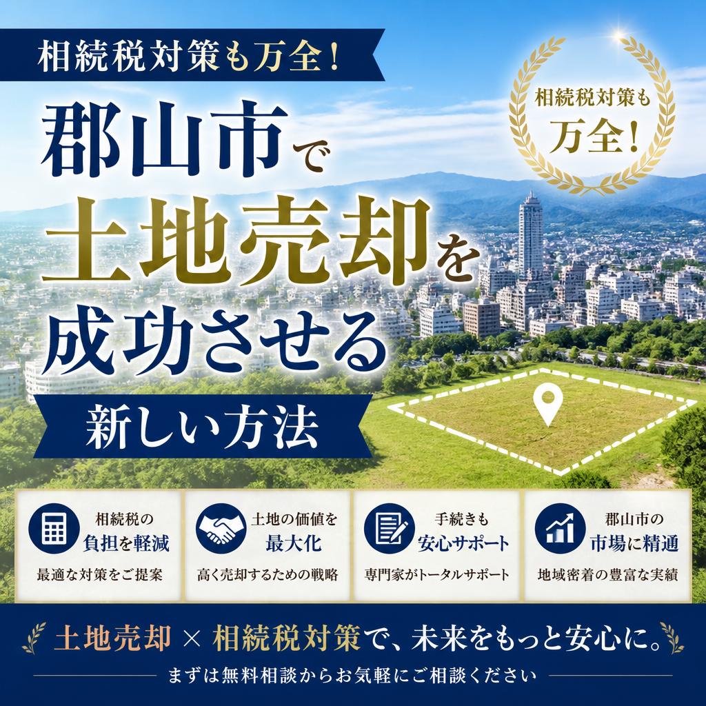 相続税対策も万全！郡山市で土地売却を成功させる新しい方法