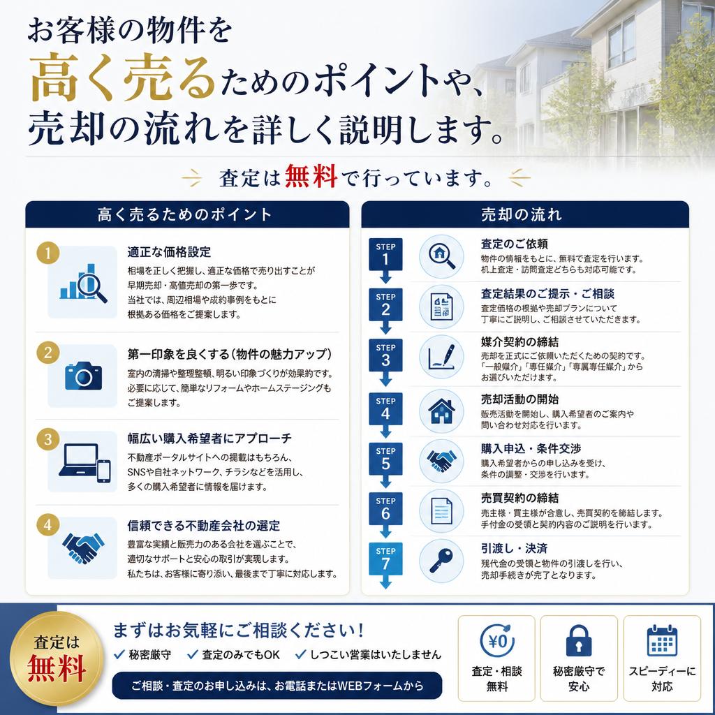 売りたい不動産の相談