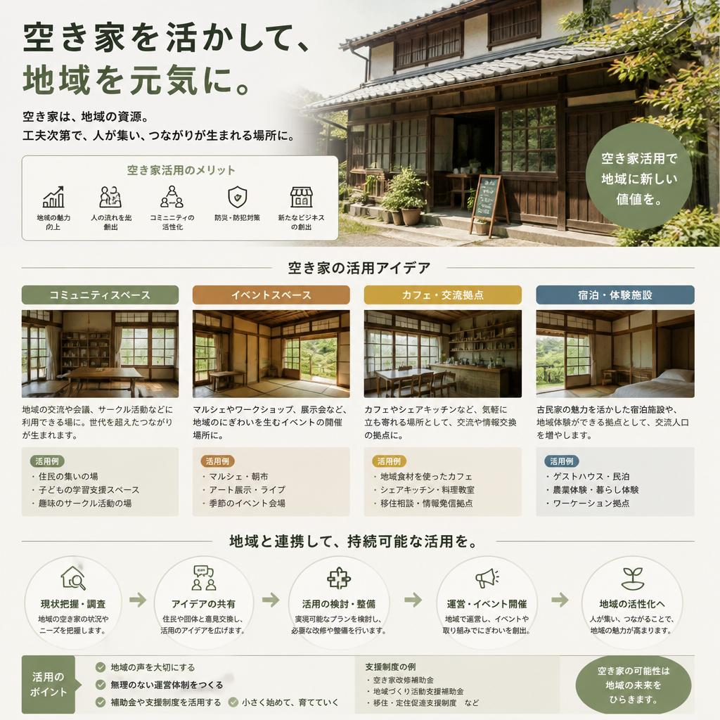 地域活性化のための空き家活用