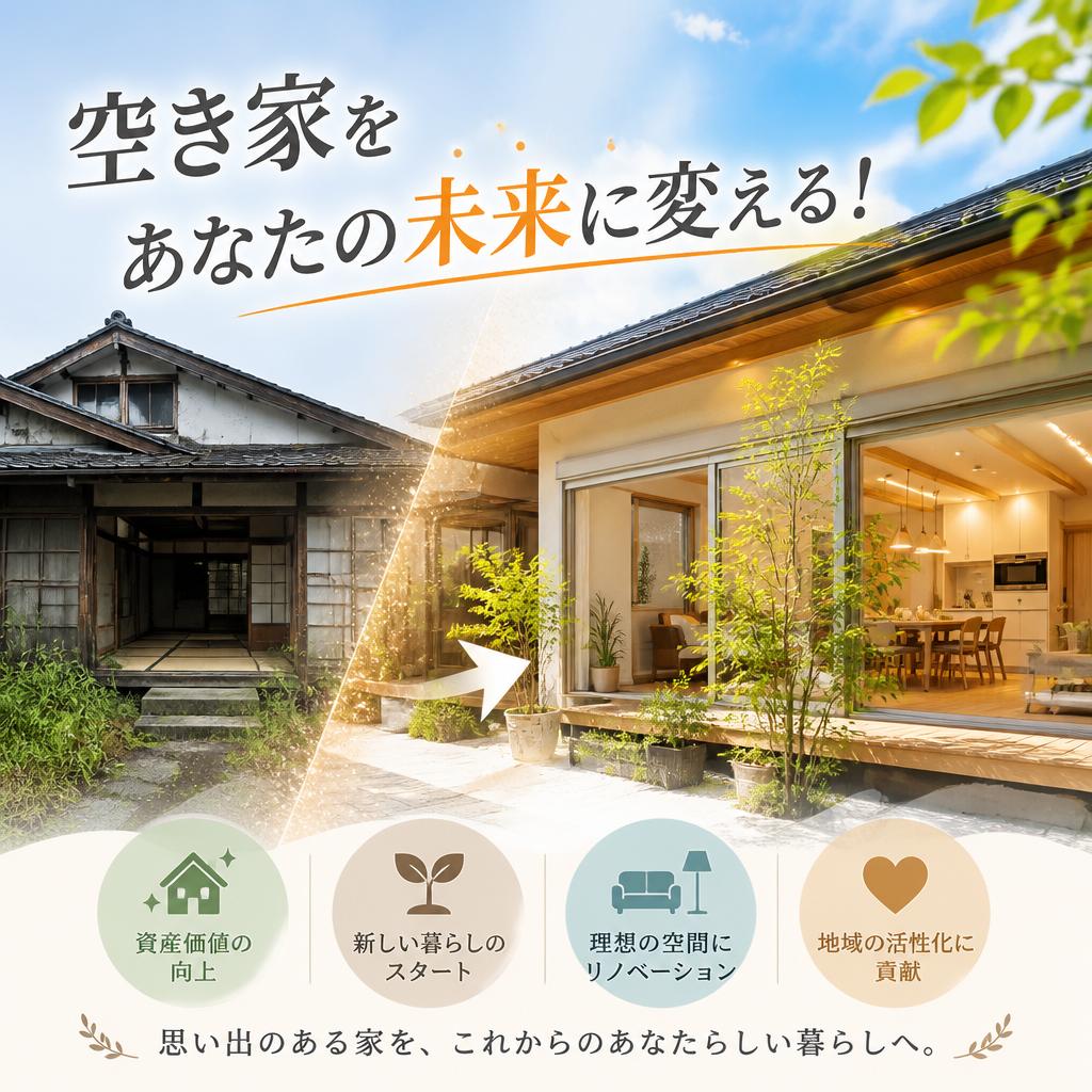 空き家をあなたの未来に変える！