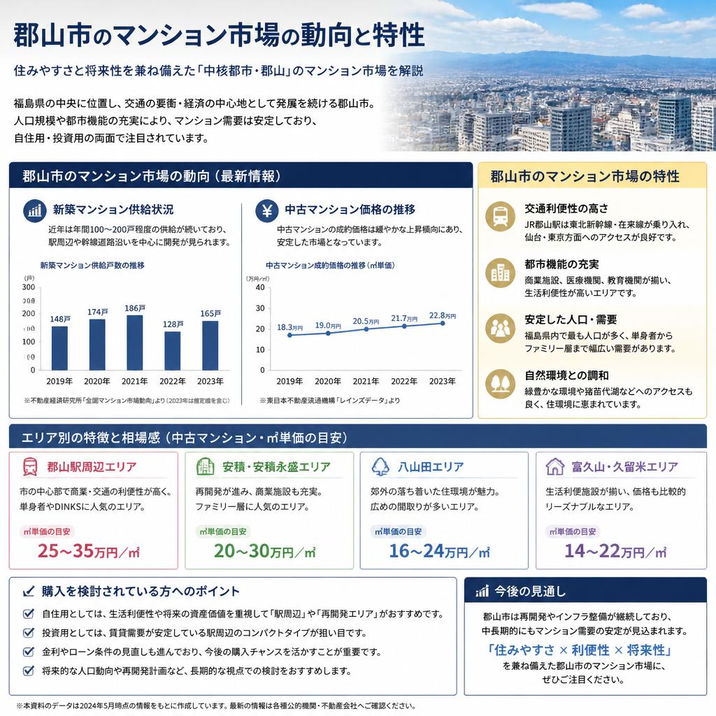 2. 郡山市のマンション市場の現状