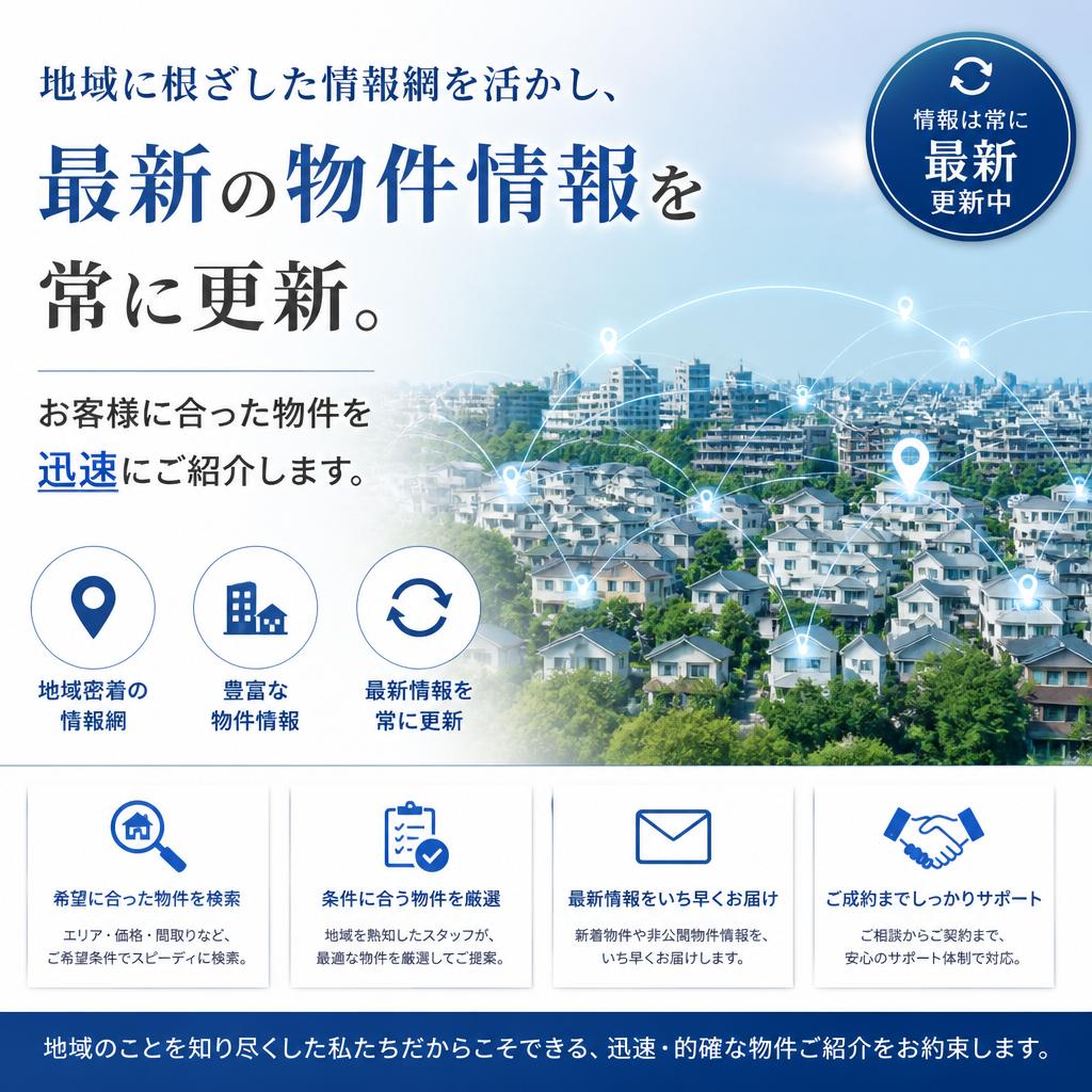 豊富な物件情報