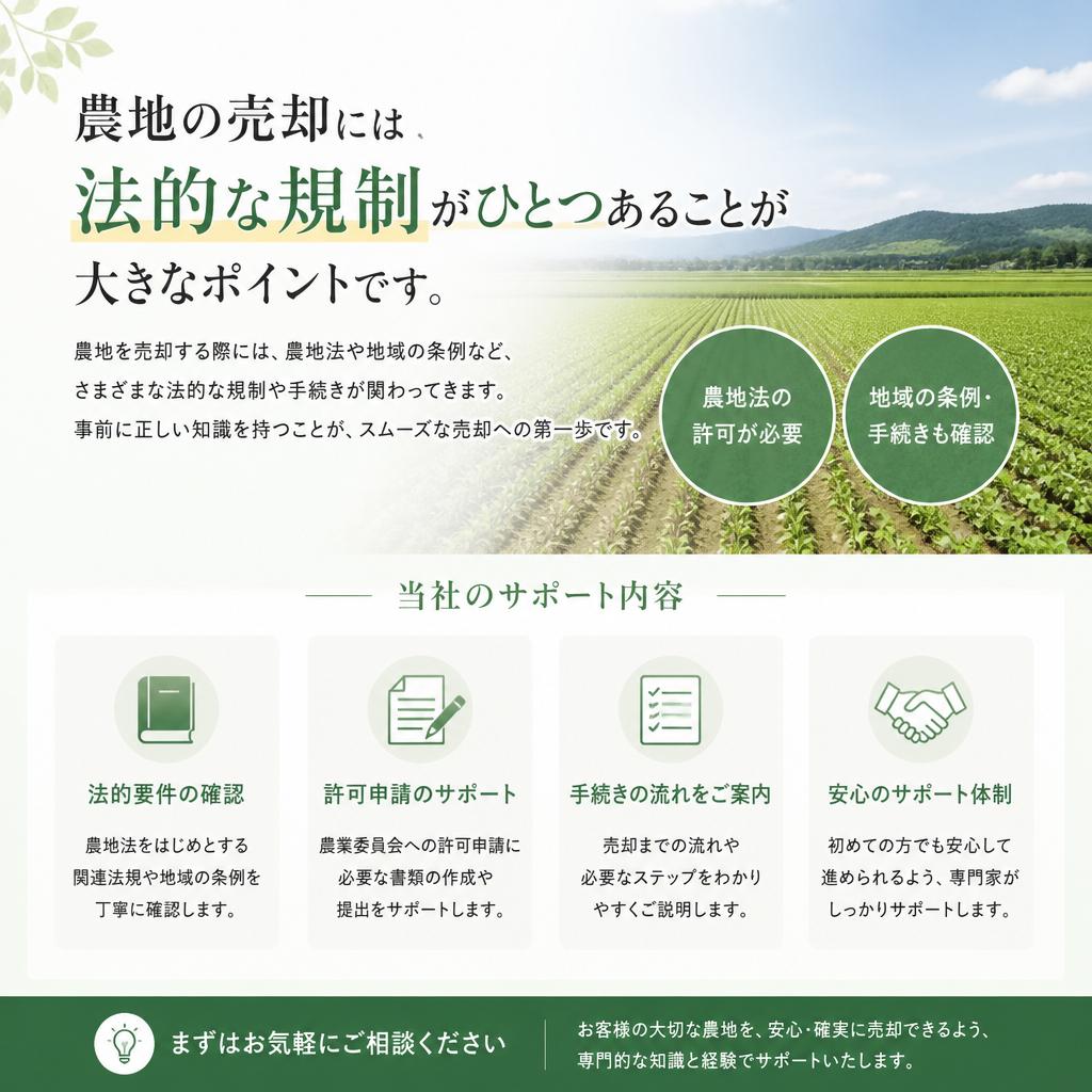 農地の売却に関する法律や制度