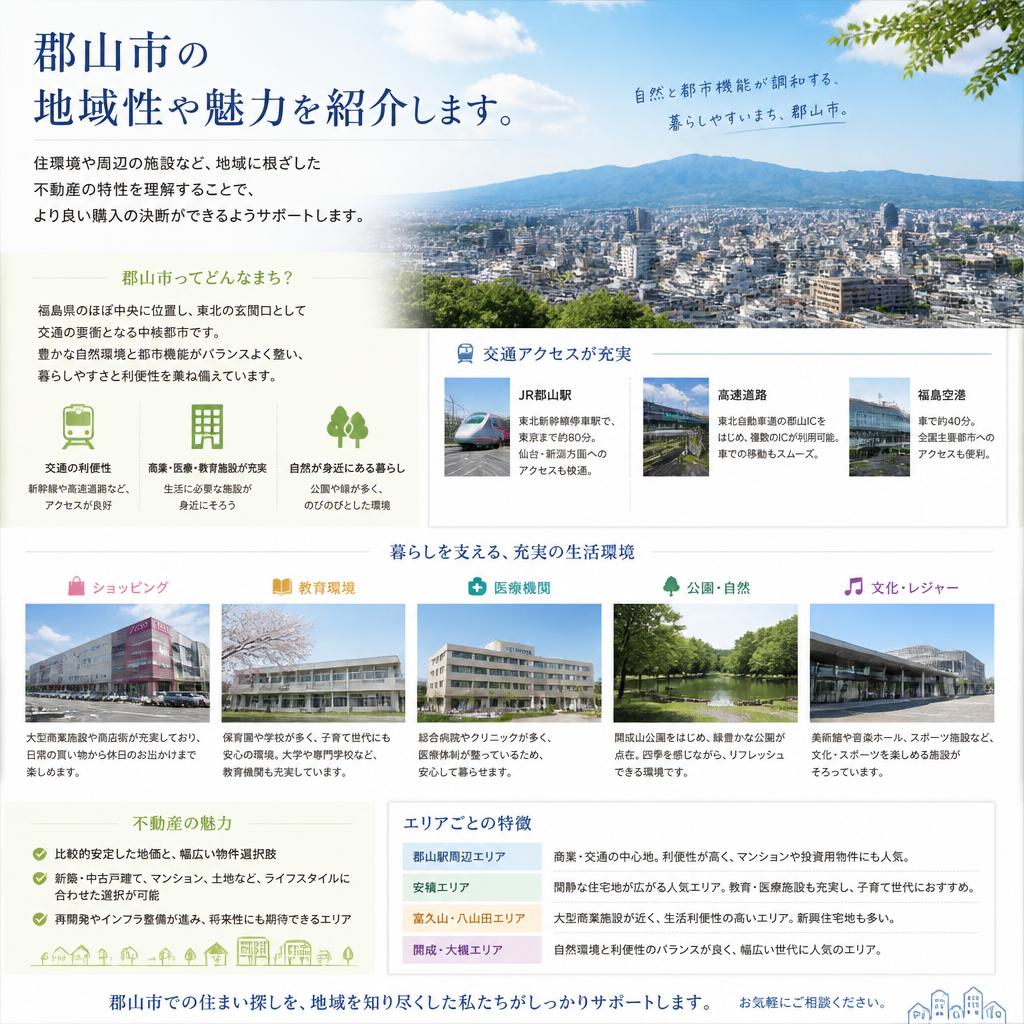 地域の特性｜郡山市の魅力とは?