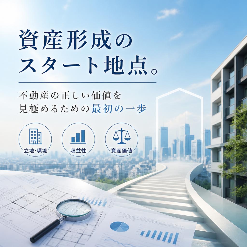 資産形成のスタート地点。不動産の正しい価値を見極めるための最初の一歩