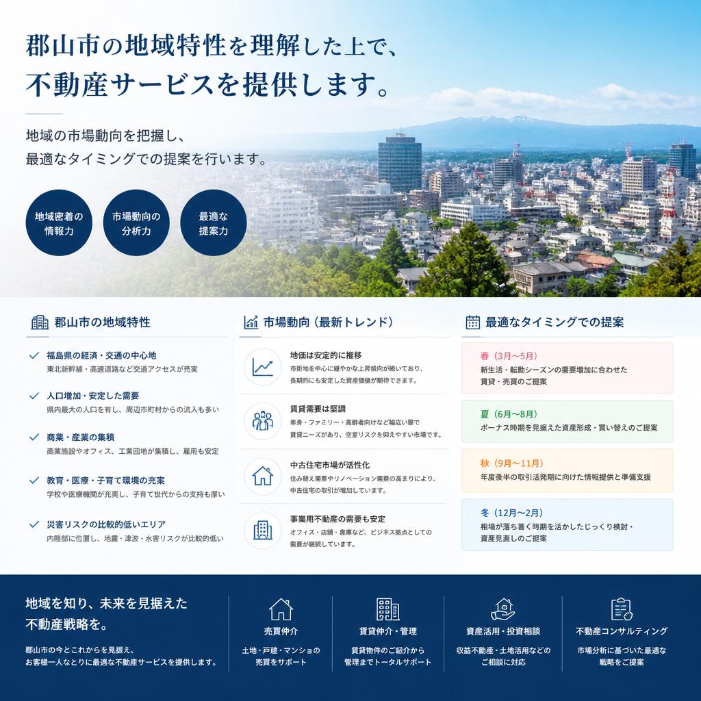 地域に根ざしたサービス