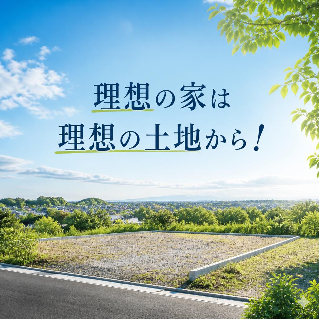 理想の家は理想の土地から！