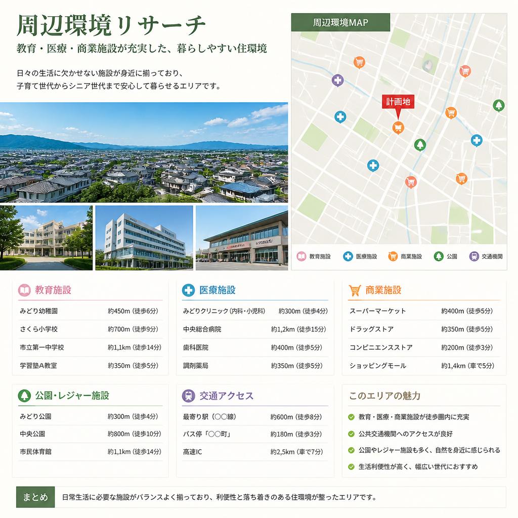 周辺環境のチェックポイント