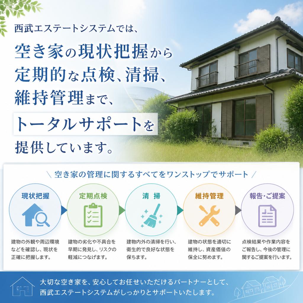 当社の空き家管理サービス