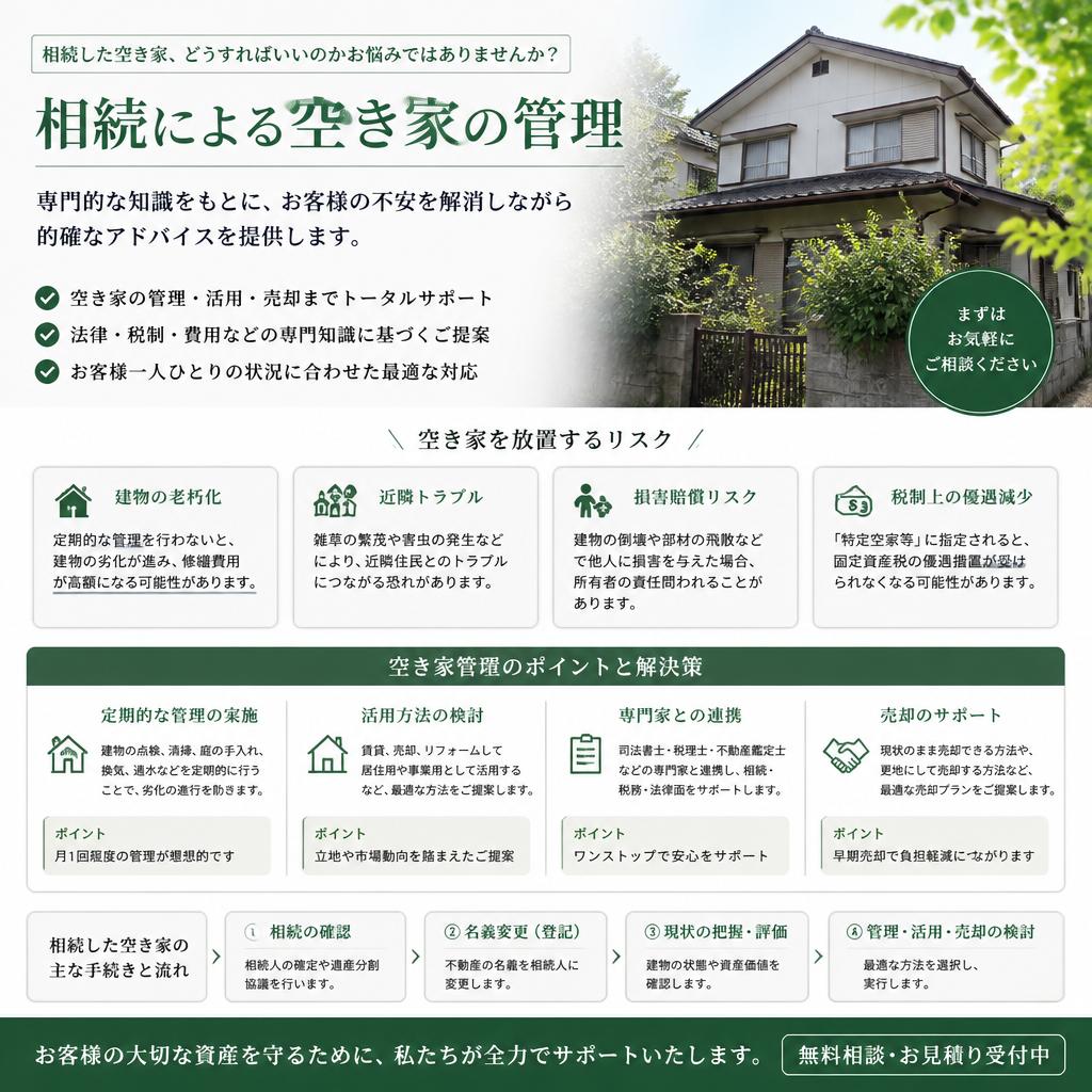 相続時の空き家管理