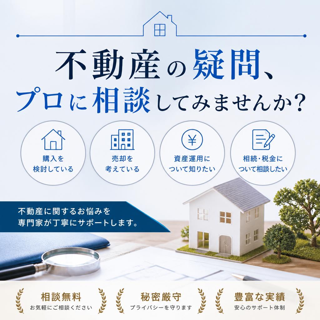 不動産の疑問、プロに相談してみませんか？