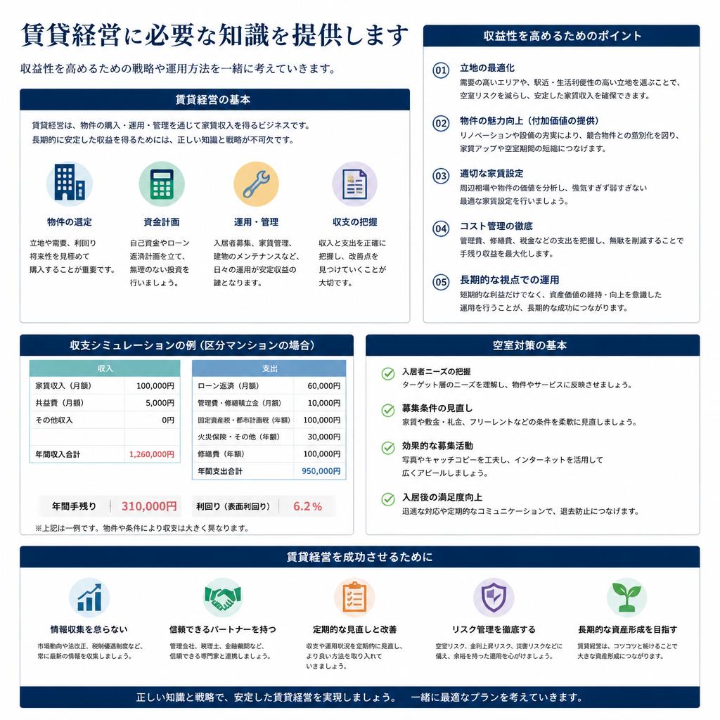 賃貸経営のアドバイス