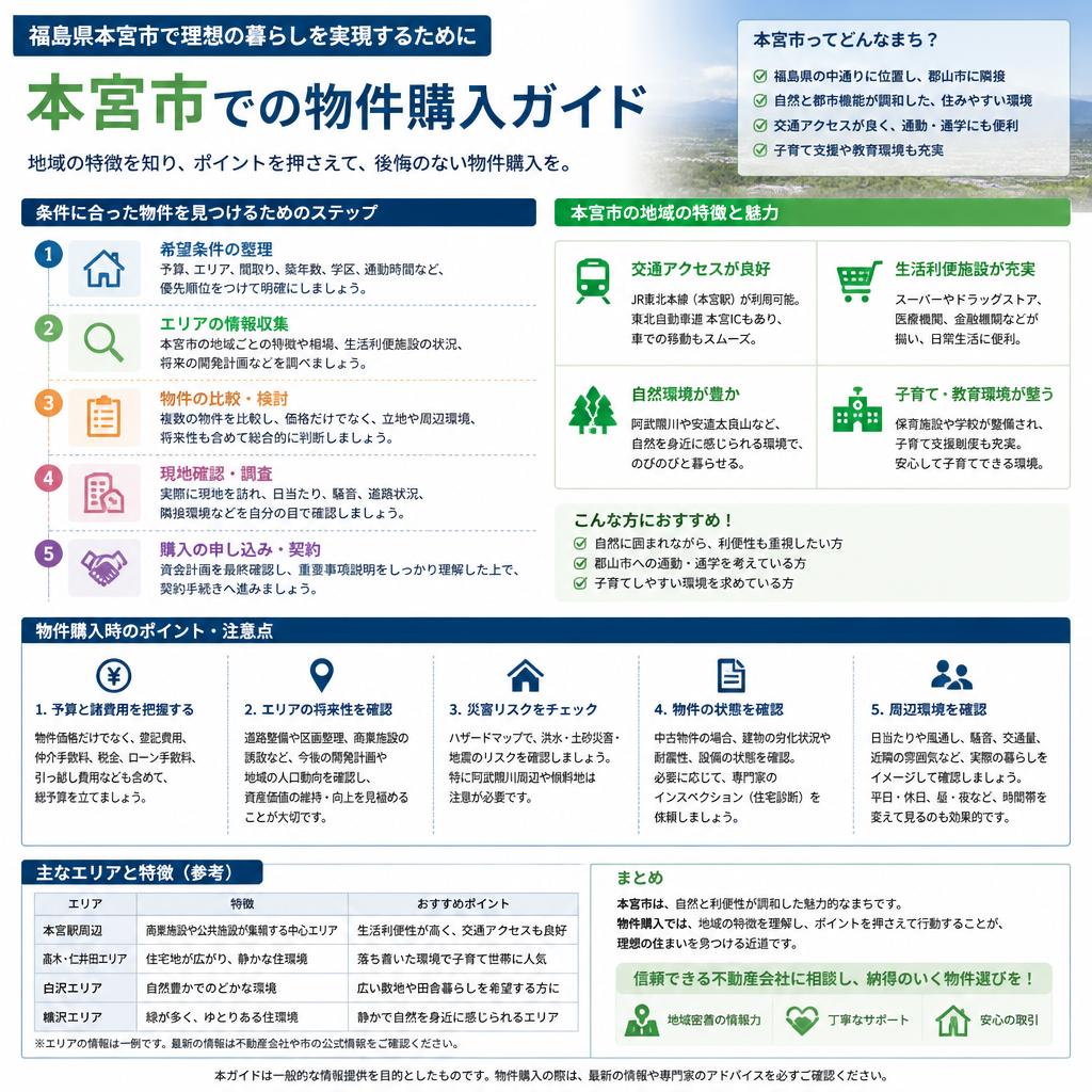 購入ガイド：理想の物件を見つけるために