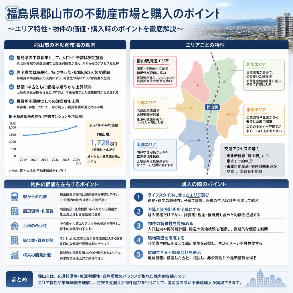 郡山市の不動産市場