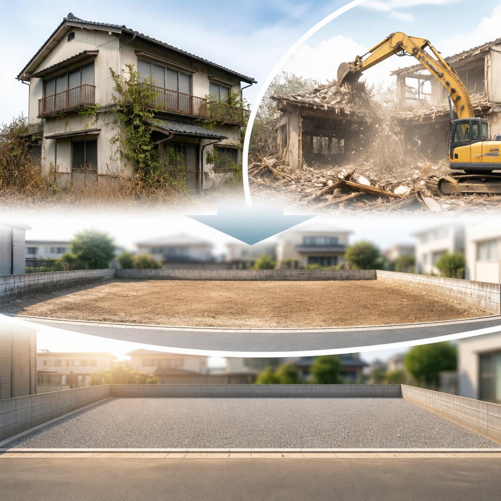 空き家の悩み、解体から売却まで一括サポート！