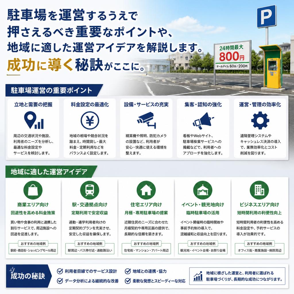成功する駐車場運営のポイント