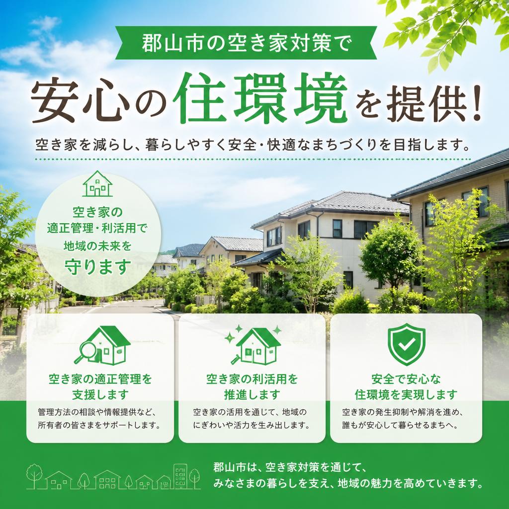 郡山市の空き家対策で安心の住環境を提供！