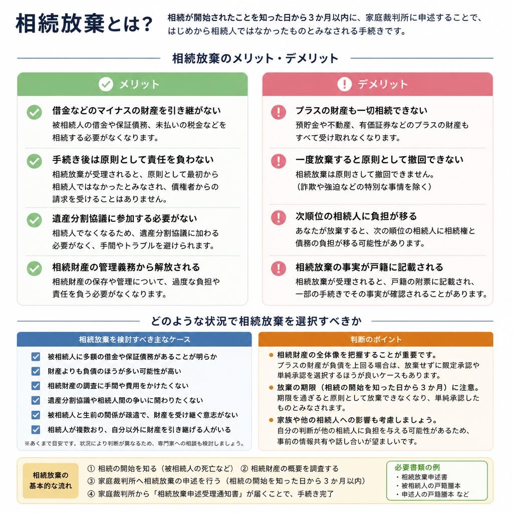 相続放棄とは？そのメリット・デメリット