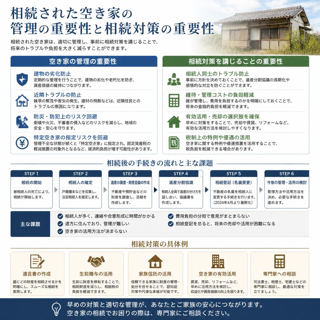 相続対策としての空き家管理