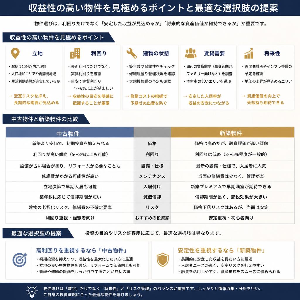 収益物件の選び方