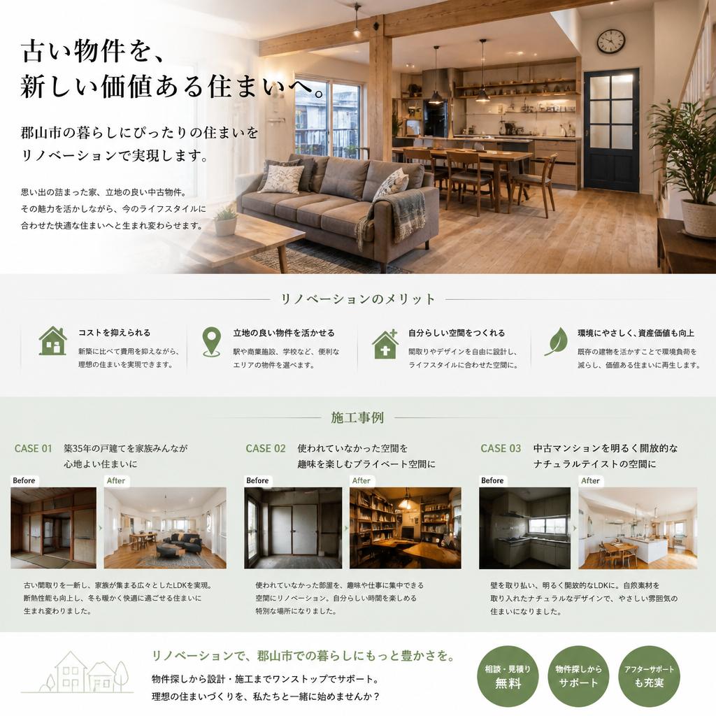 リノベーションで新たな価値を創造