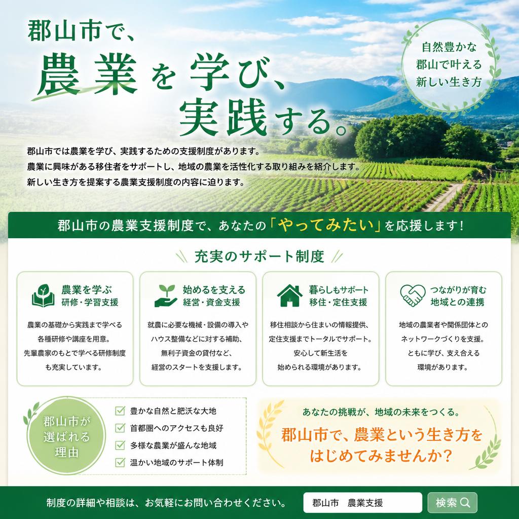 農業支援制度のご紹介