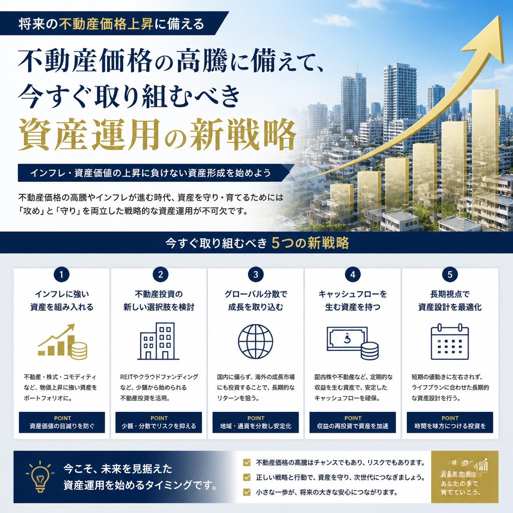 不動産価格の高騰に備えて、今すぐ取り組むべき資産運用の新戦略