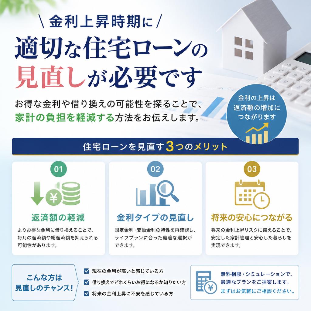 住宅ローンの見直しの重要性