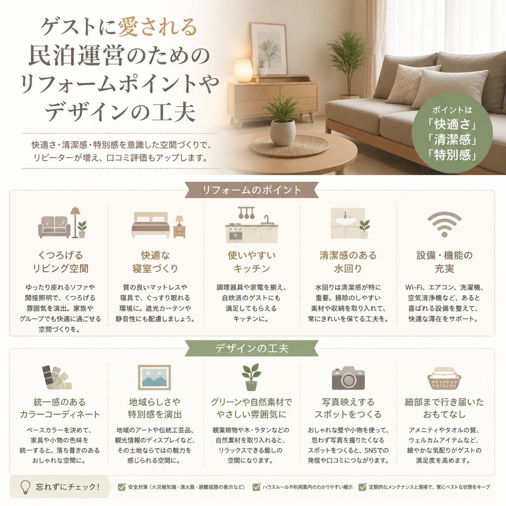 リフォームがカギ！成功する民泊の条件