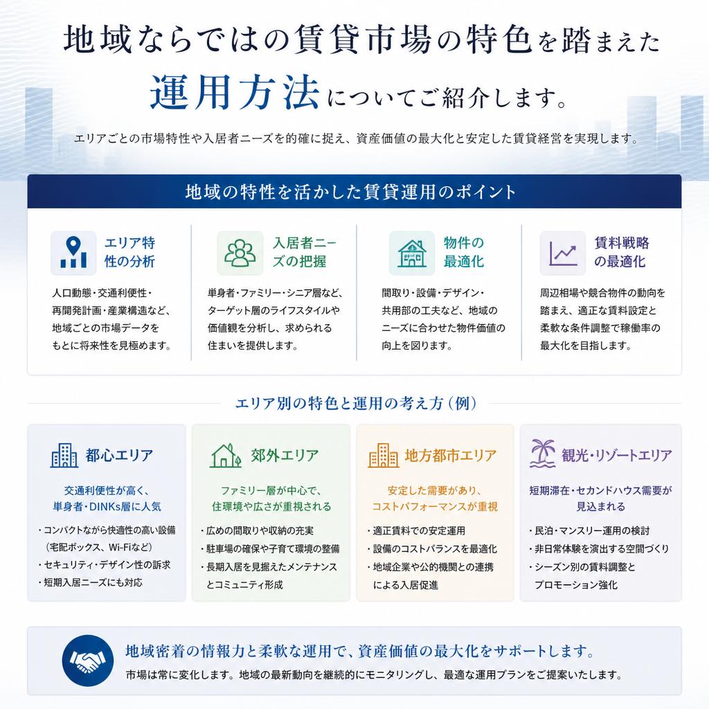 地域特性に応じた戦略