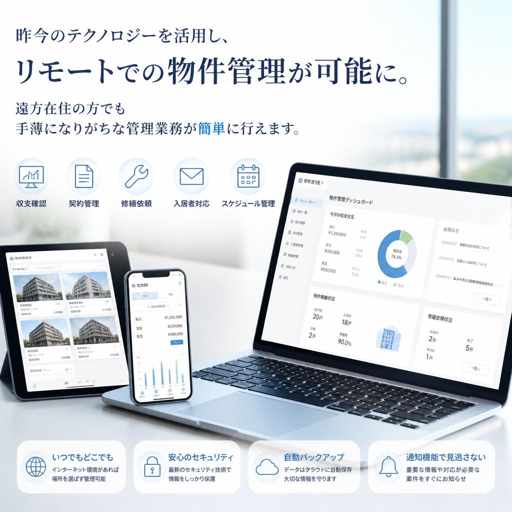リモート管理で安心・簡単