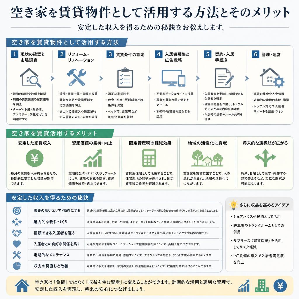 賃貸物件としての収益化