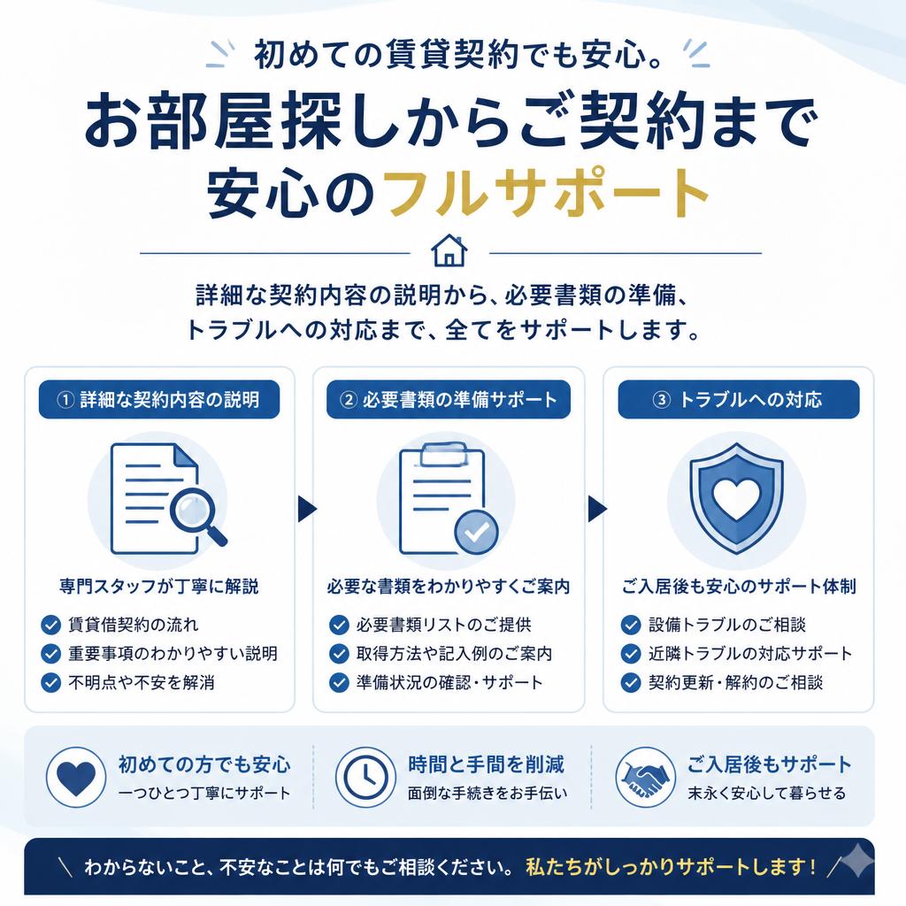 2. 賃貸契約のサポート