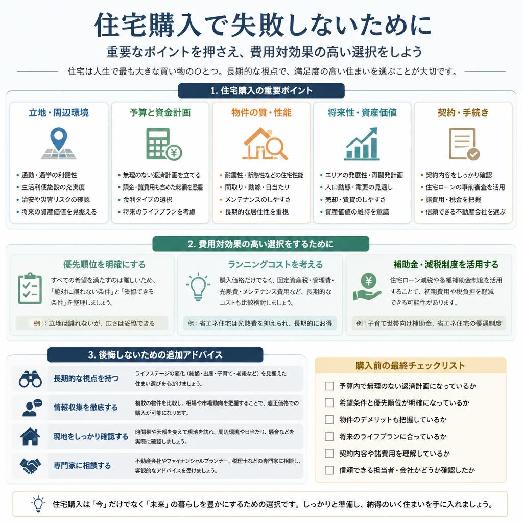 2. 賢い住宅購入のポイント
