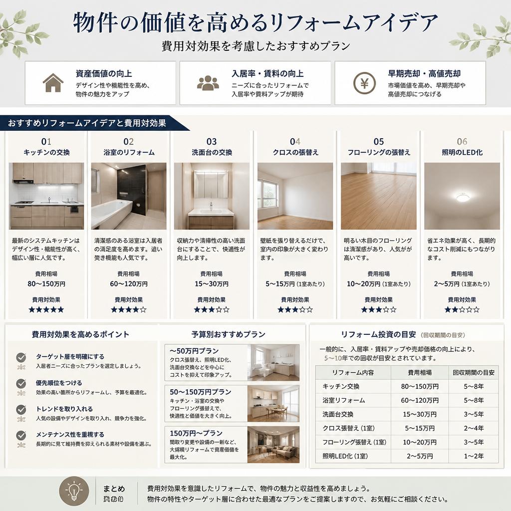 収益改善のためのリフォーム