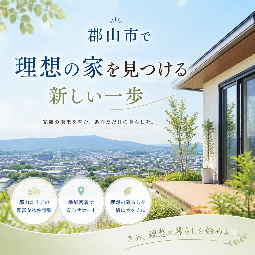 郡山市で理想の家を見つけるための新しい一歩